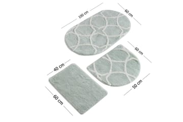 Badmatta Chilai Home by Alessia Set om 3 - Flerfärgad - Textil & mattor - Badrumstextil