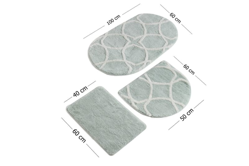Badmatta Chilai Home by Alessia Set om 3 - Flerfärgad - Textil & mattor - Badrumstextil