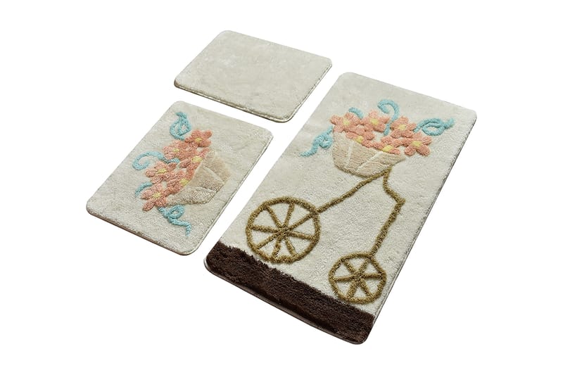 Badmatta Chilai Home by Alessia Set om 3 - Flerfärgad - Textil & mattor - Badrumstextil