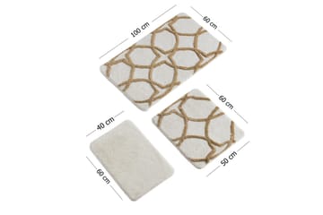 Badmatta Chilai Home by Alessia Set om 3 - Flerfärgad - Textil & mattor - Badrumstextil