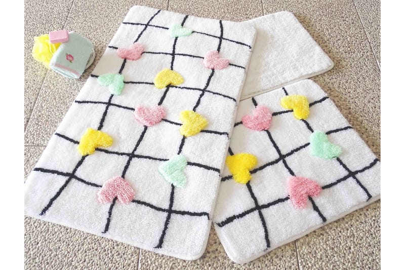 Badmatta Chilai Home by Alessia Set om 3 - Flerfärgad - Textil & mattor - Badrumstextil