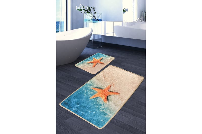 Badrumsmatta Baray 2-pack - Flerfärgad - Textil & mattor - Badrumstextil