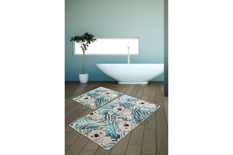 Badrumsmatta Baray 2-pack - Flerfärgad - Textil & mattor - Badrumstextil