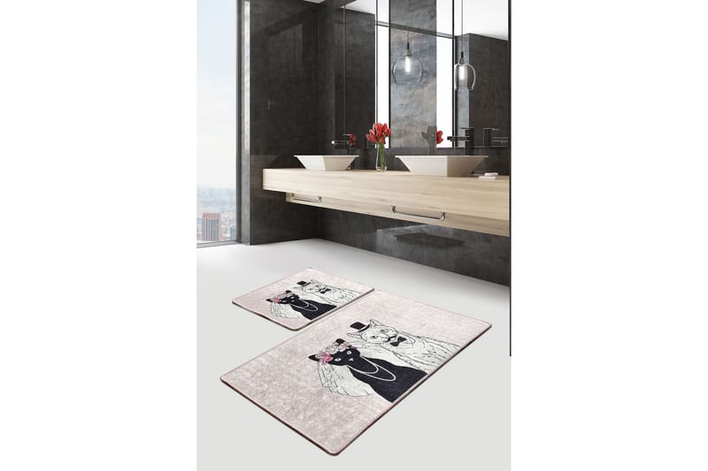 Badrumsmatta Baray 2-pack - Flerfärgad - Textil & mattor - Badrumstextil