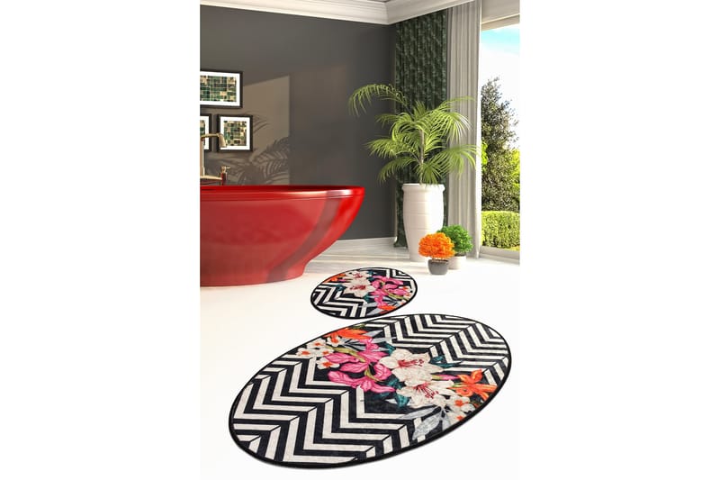 Badrumsmatta Baray 2-pack - Flerfärgad - Textil & mattor - Badrumstextil