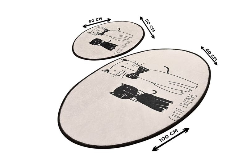 Badrumsmatta Baray 2-pack - Flerfärgad - Textil & mattor - Badrumstextil