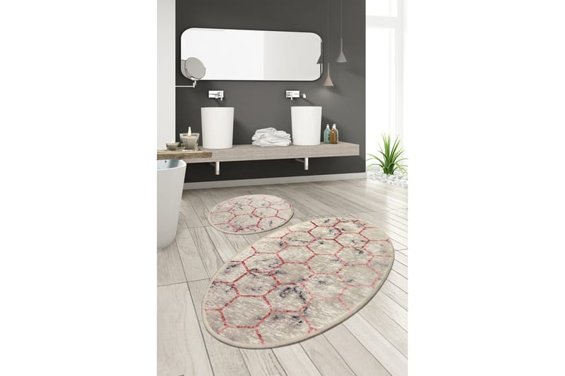 Badrumsmatta Baray 2-pack - Flerfärgad - Textil & mattor - Badrumstextil