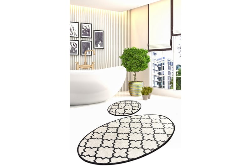 Badrumsmatta Baray 2-pack - Flerfärgad - Textil & mattor - Badrumstextil