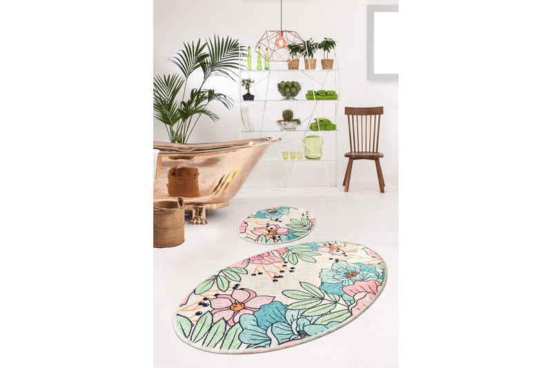 Badrumsmatta Baray 2-pack - Flerfärgad - Textil & mattor - Badrumstextil