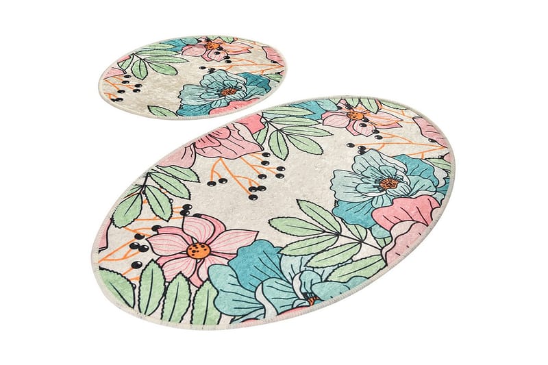 Badrumsmatta Baray 2-pack - Flerfärgad - Textil & mattor - Badrumstextil
