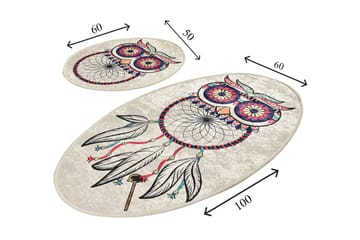 Badrumsmatta Baray 2-pack - Flerfärgad - Textil & mattor - Badrumstextil