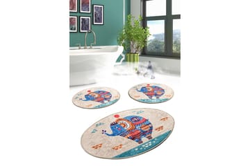 Badrumsmatta Baray 3-pack - Flerfärgad - Textil & mattor - Badrumstextil