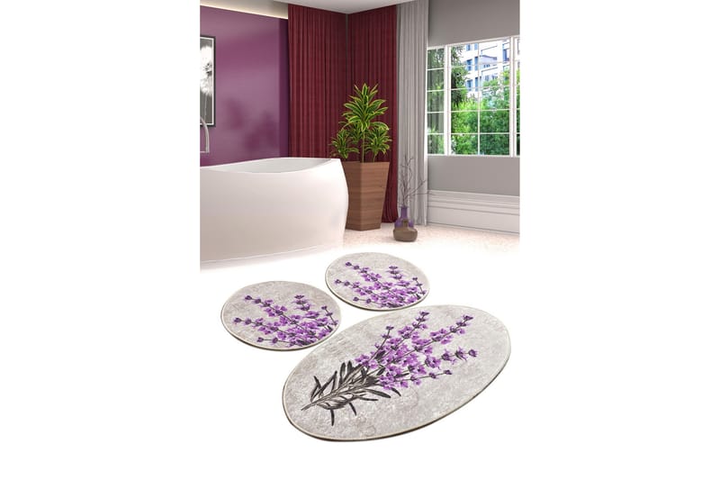 Badrumsmatta Baray 3-pack - Flerfärgad - Textil & mattor - Badrumstextil