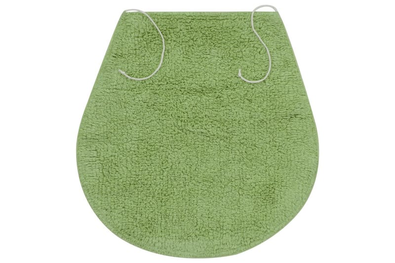Badrumsmattor 3 st tyg grön - Grön - Badrumstextil - Badrumsmatta