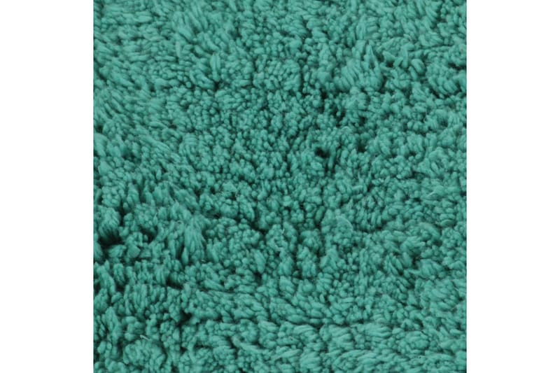 Badrumsmattor 3 st tyg turkos - Blå/Grön - Badrumstextil - Badrumsmatta