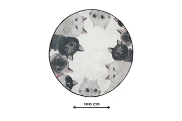 Chilai Home Badmatta 100 Rund - Multi - Textil & mattor - Badrumstextil