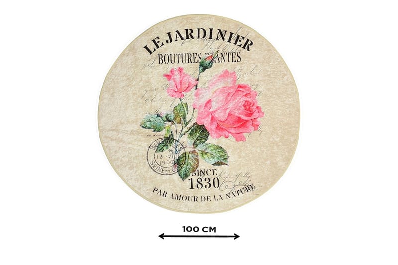 Chilai Home Badmatta 100 Rund - Multi - Textil & mattor - Badrumstextil