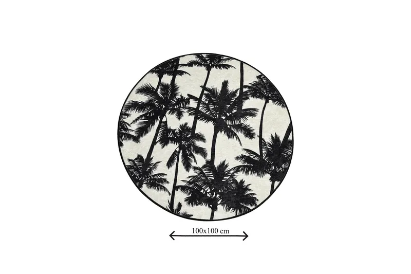 Chilai Home Badmatta 100 Rund - Multi - Textil & mattor - Badrumstextil