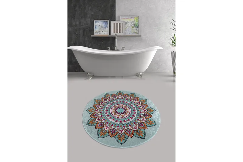 Chilai Home Badmatta 100 Rund - Multi - Textil & mattor - Badrumstextil