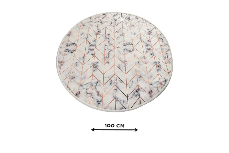 Chilai Home Badmatta 100 Rund - Multi - Textil & mattor - Badrumstextil