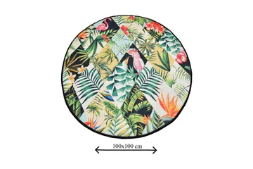 Chilai Home Badmatta 100 Rund - Multi - Textil & mattor - Badrumstextil