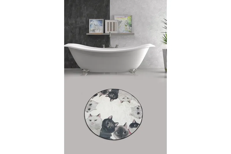 Chilai Home Badmatta 100 Rund - Multi - Textil & mattor - Badrumstextil