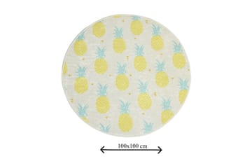 Chilai Home Badmatta 100 Rund - Multi - Textil & mattor - Badrumstextil