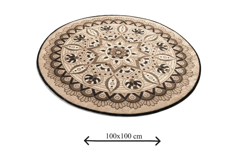 Chilai Home Badmatta 100 Rund - Multi - Textil & mattor - Badrumstextil