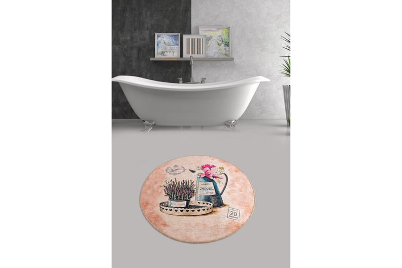 Chilai Home Badmatta 100 Rund - Multi - Textil & mattor - Badrumstextil