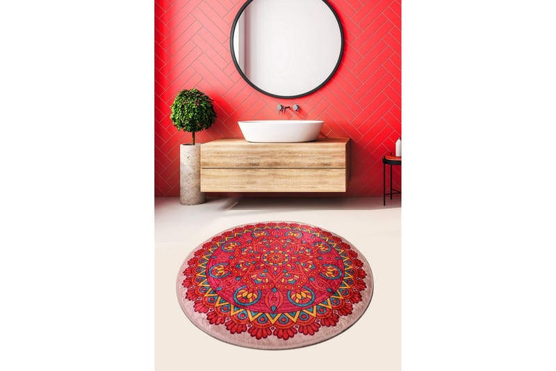 Chilai Home Badmatta 100 Rund - Multi - Textil & mattor - Badrumstextil