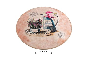 Chilai Home Badmatta 100 Rund - Multi - Textil & mattor - Badrumstextil