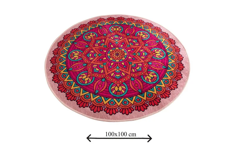 Chilai Home Badmatta 100 Rund - Multi - Textil & mattor - Badrumstextil