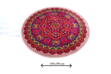 Chilai Home Badmatta 100 Rund - Multi - Textil & mattor - Badrumstextil