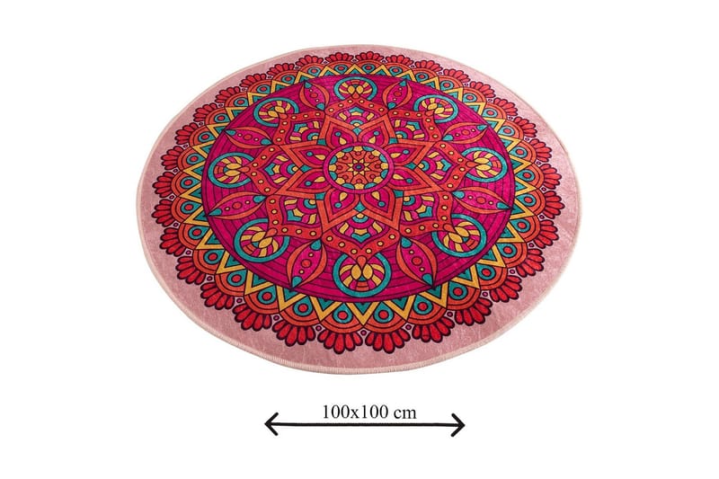 Chilai Home Badmatta 100 Rund - Multi - Textil & mattor - Badrumstextil