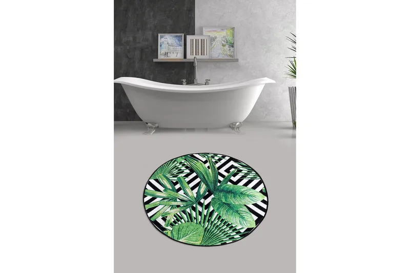 Chilai Home Badmatta 100 Rund - Multi - Textil & mattor - Badrumstextil