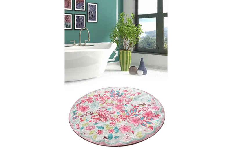 Chilai Home Badmatta 100 Rund - Multi - Textil & mattor - Badrumstextil