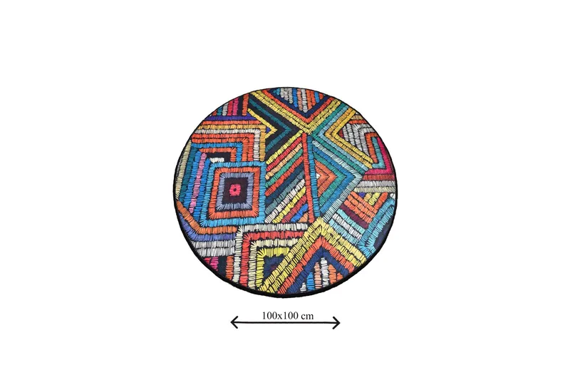 Chilai Home Badmatta 100 Rund - Multi - Textil & mattor - Badrumstextil