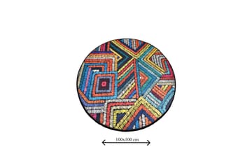 Chilai Home Badmatta 100 Rund - Multi - Textil & mattor - Badrumstextil