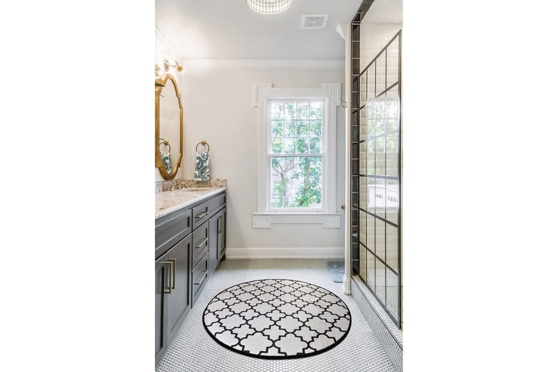 Chilai Home Badmatta 100 Rund - Multi - Textil & mattor - Badrumstextil