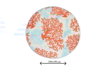 Chilai Home Badmatta 100 Rund - Multi - Textil & mattor - Badrumstextil