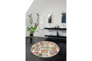 Chilai Home Badmatta 100 Rund - Multi - Textil & mattor - Badrumstextil