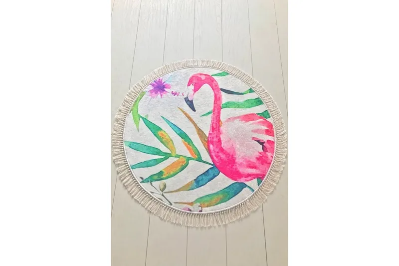 Chilai Home Badmatta 100 Rund - Multi - Textil & mattor - Badrumstextil