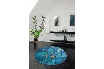 Chilai Home Badmatta 100 Rund - Multi - Textil & mattor - Badrumstextil