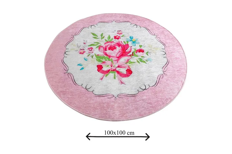 Chilai Home Badmatta 100 Rund - Multi - Textil & mattor - Badrumstextil