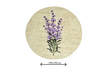 Chilai Home Badmatta 100 Rund - Multi - Textil & mattor - Badrumstextil