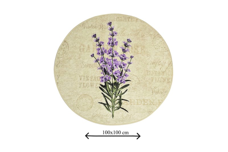 Chilai Home Badmatta 100 Rund - Multi - Textil & mattor - Badrumstextil