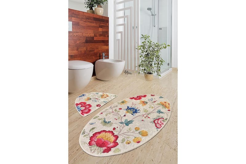 Chilai Home Badmatta Set om 2 - Multi - Textil & mattor - Badrumstextil