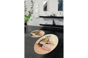 Chilai Home Badmatta Set om 2 - Multi - Textil & mattor - Badrumstextil