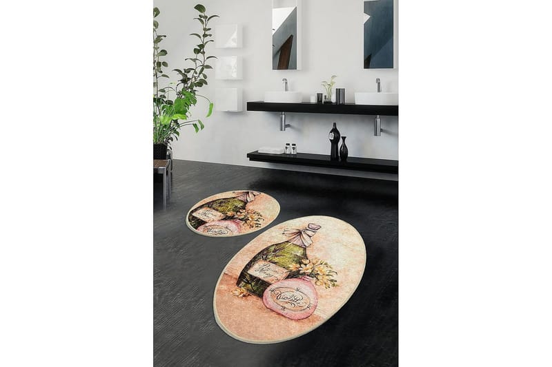 Chilai Home Badmatta Set om 2 - Multi - Textil & mattor - Badrumstextil