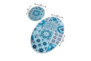 Chilai Home Badmatta Set om 2 - Multi - Textil & mattor - Badrumstextil